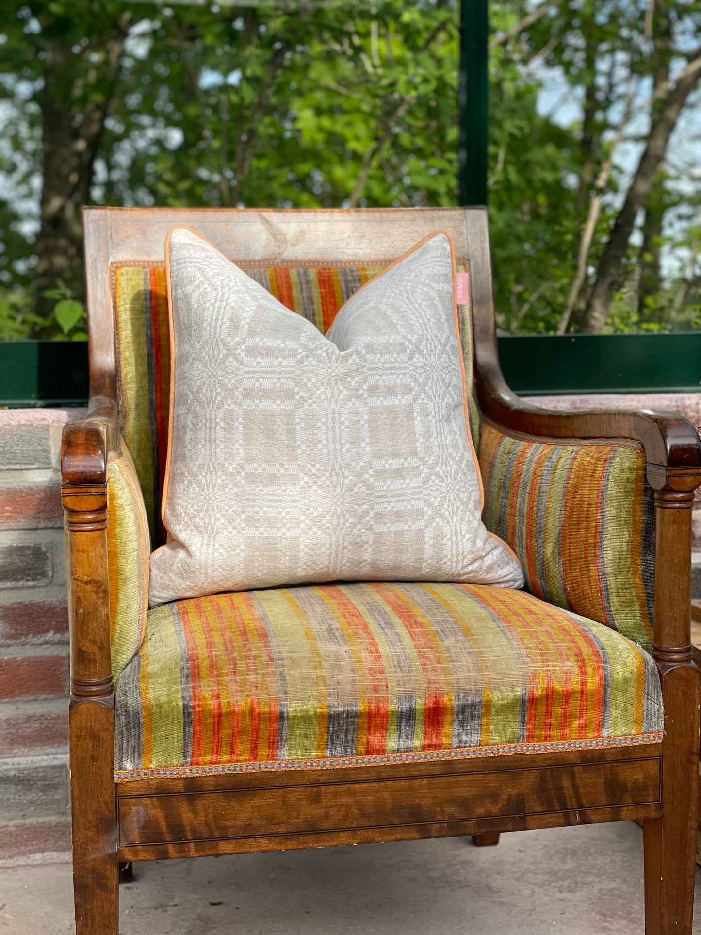 REMO Tablecloth Beige/Orange