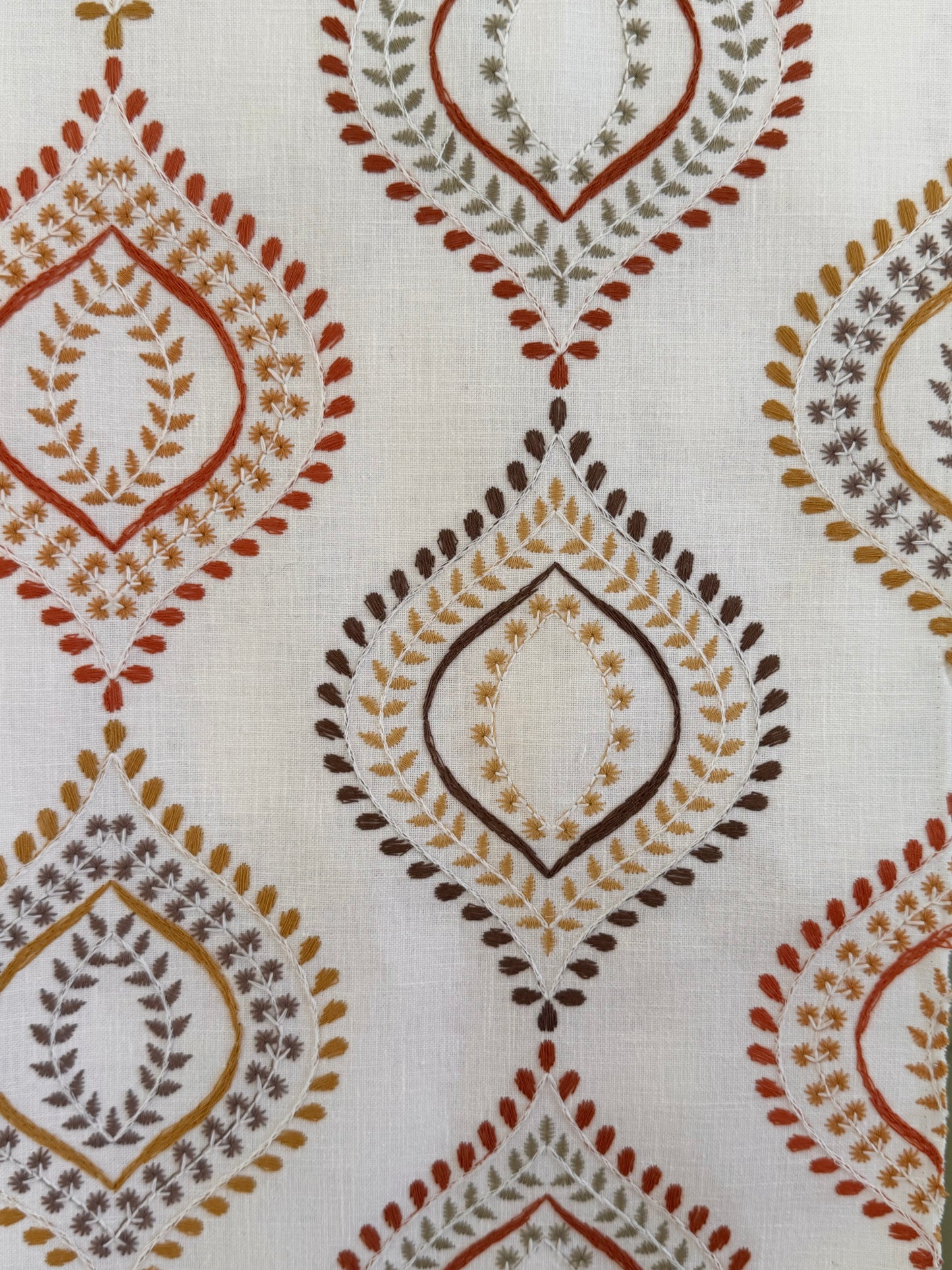 Tekstil Brodert 100% Bomull